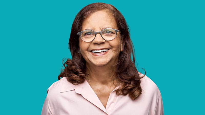Woman smiling