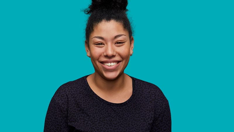 Young woman smiling