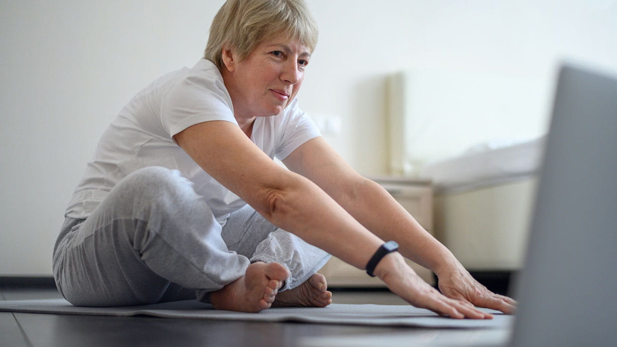 Woman doing yoga