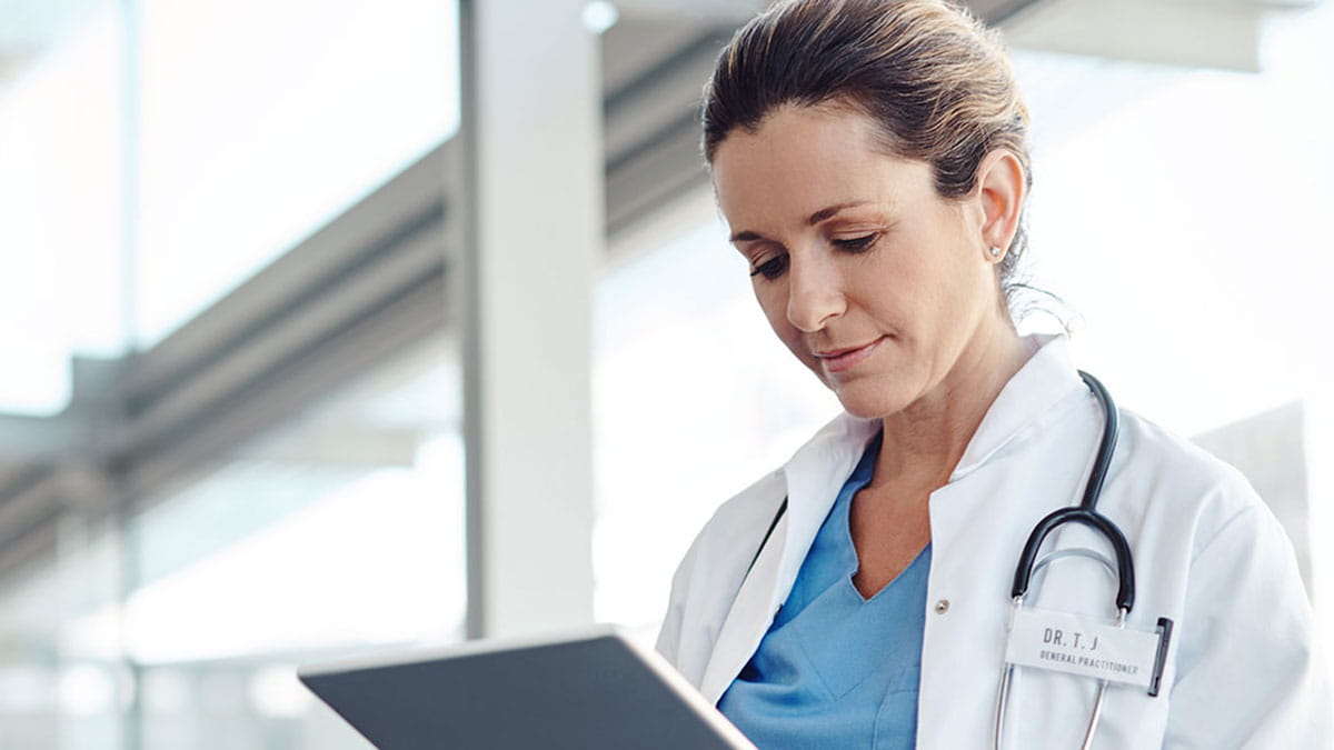 Doctor with notebook