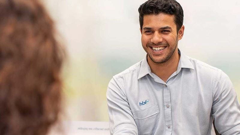 HBF branch manager smiling