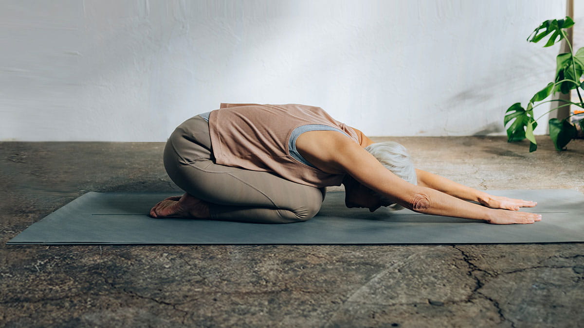Woman doing yoga