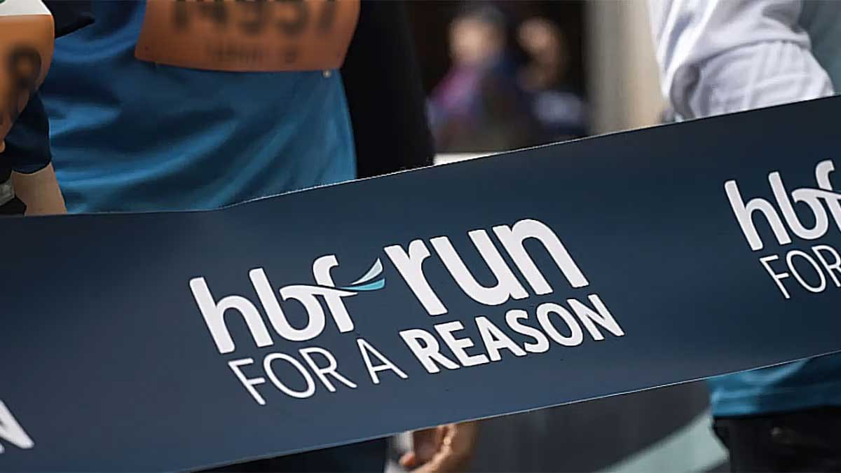 HBF Run for a reason banner