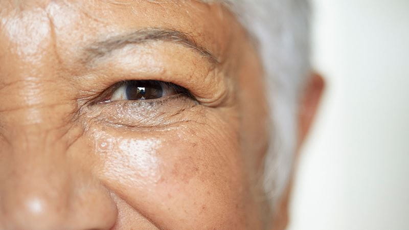 Close up of woman's eye