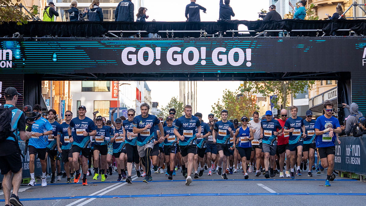 HBF Run for a Reason start line