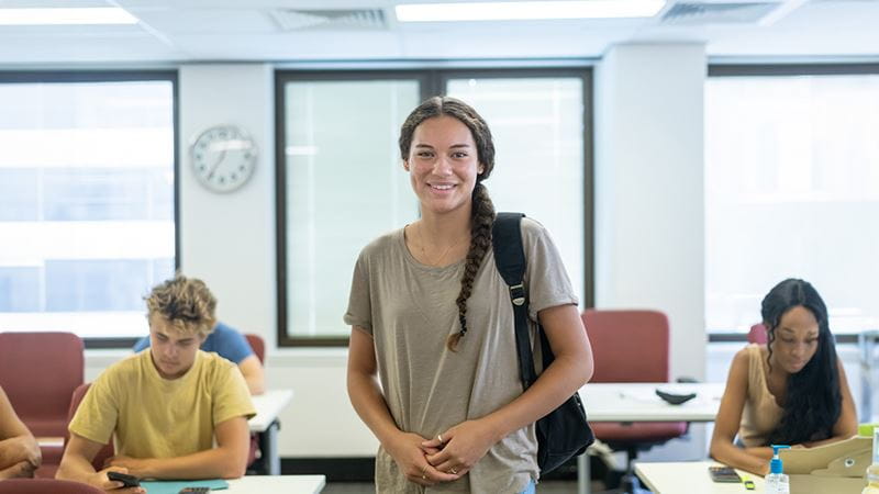 Teenagers in classroom