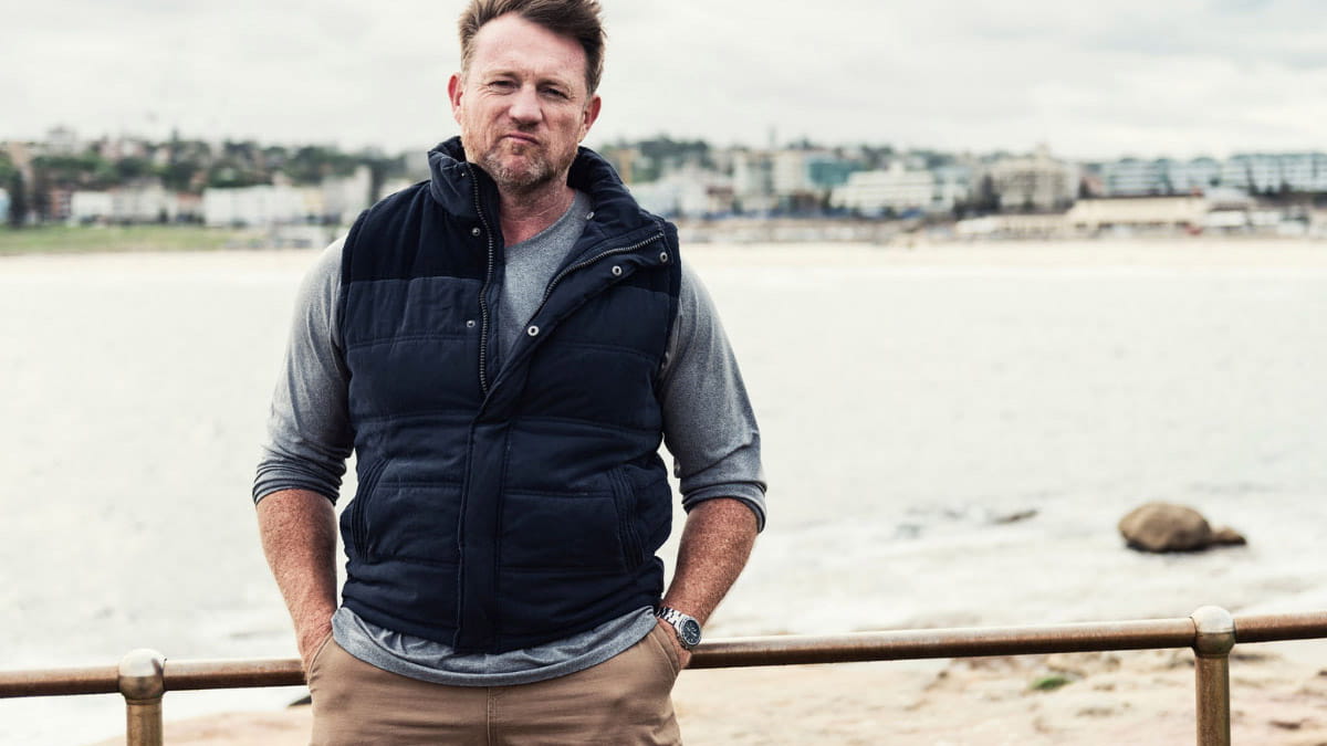 Man on beach