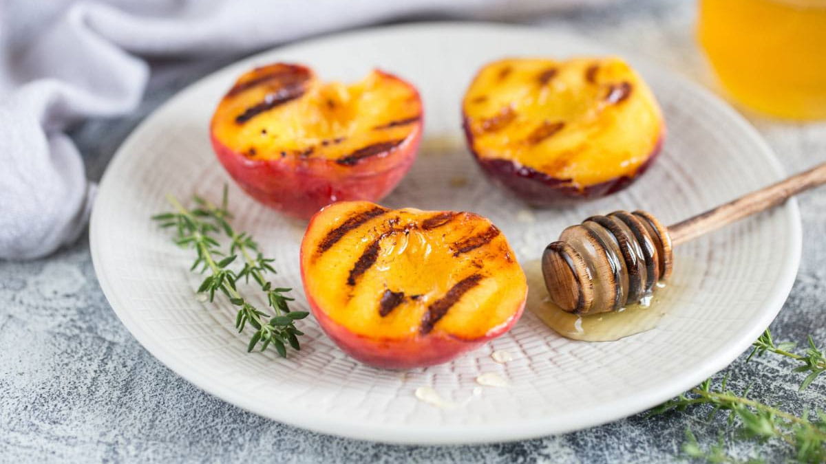 Plate of mango dessert