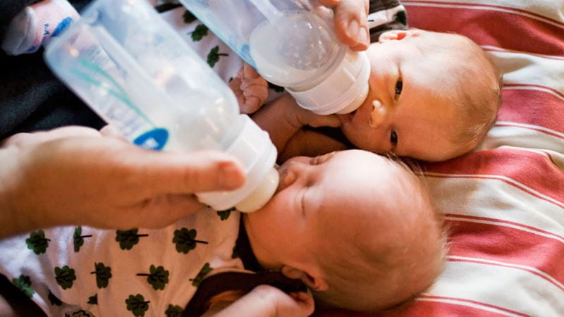 Twin babies