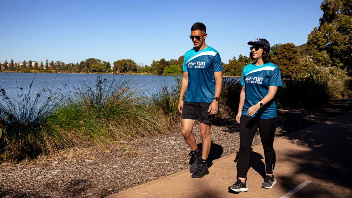 Couple walking