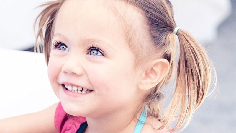 Girl smiling