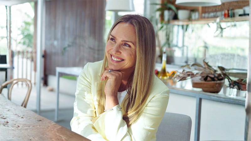 Portrait of Nicole Pritchard in natural light.