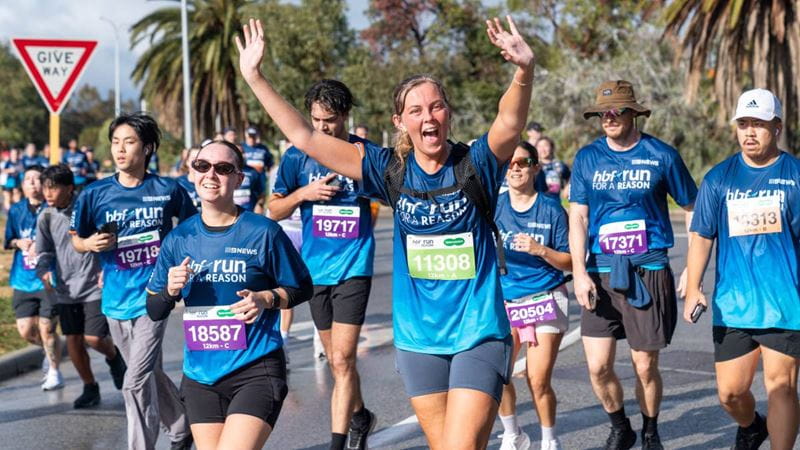 Female participant running in the Specsavers 12km