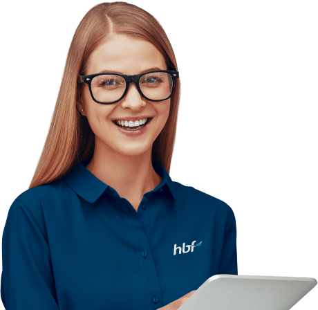 Woman with clipboard