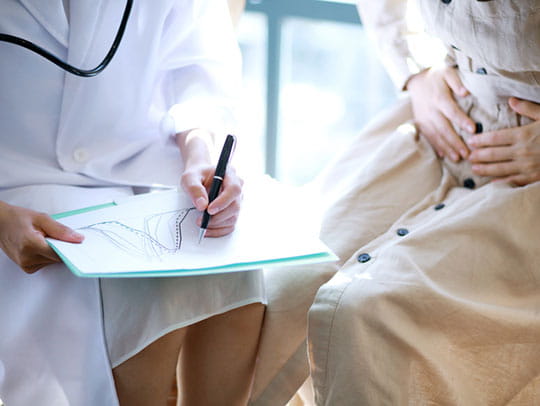 Doctor explaining results to patient