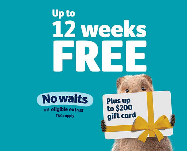 12 weeks free plus a gift card plus 2 months waived waits