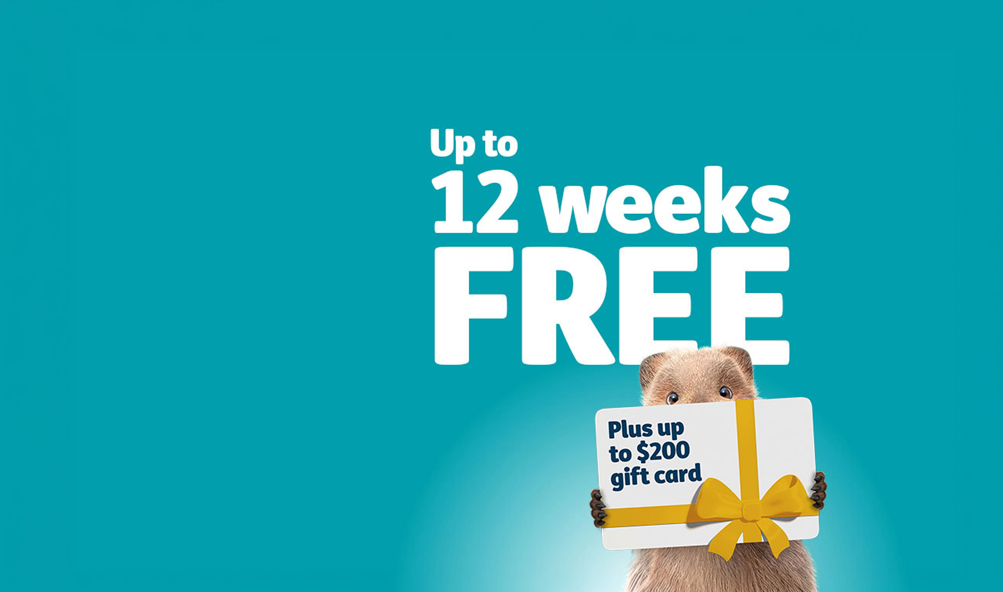 HBF offer with up to 12 weeks free cover and up to a $200 gift card