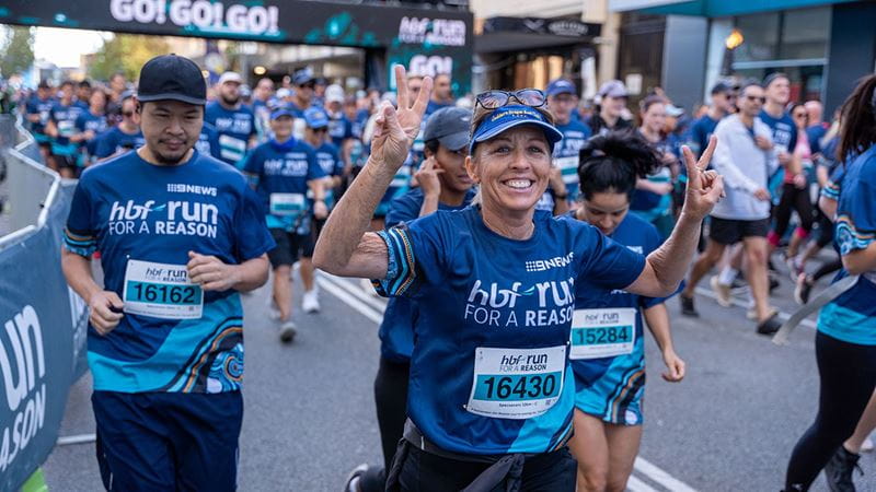 HBF Run for a Reason participant