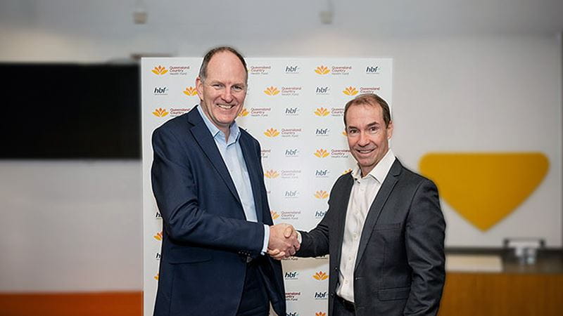 Two men shaking hands