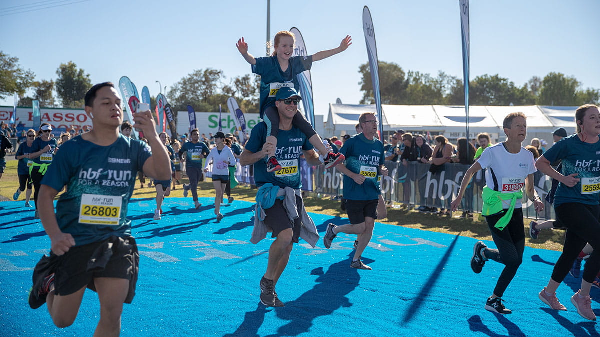 Run for a reason finish line