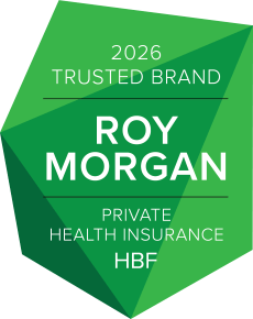HBF awarded by Roy Morgan for Most Trusted Private Health Insurance for 2026. 