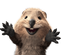 Jack Mischievous Quokka smiling with arms outstretched