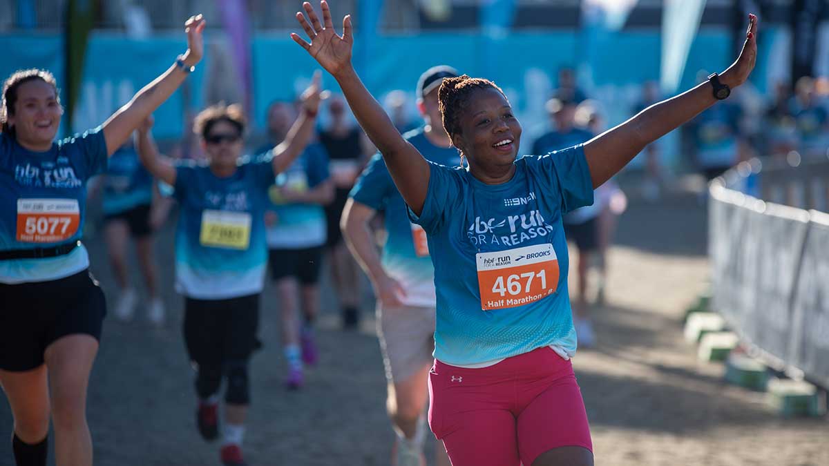 Running through the finish line