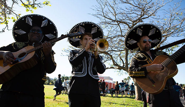 Mariachi band playing at HBF Run for a Reason