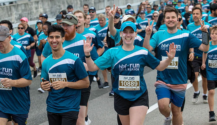 HBF Run for a Reason participants