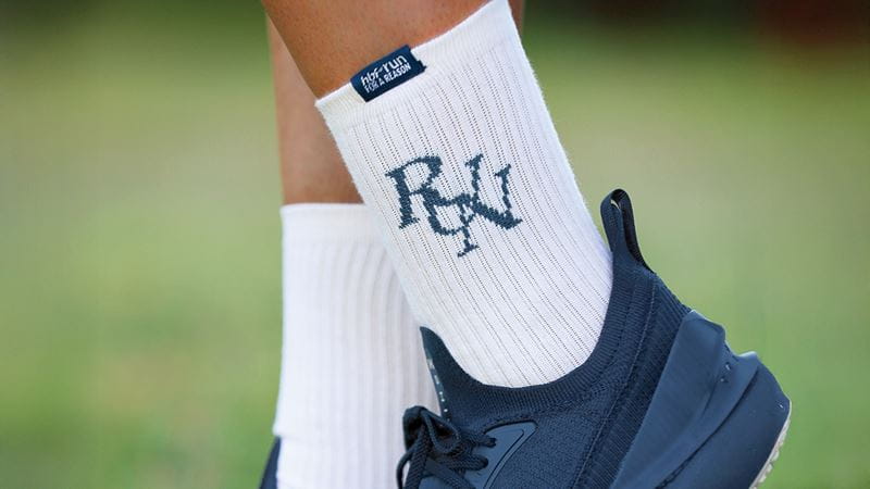 Run for a reason ribbed crew socks
