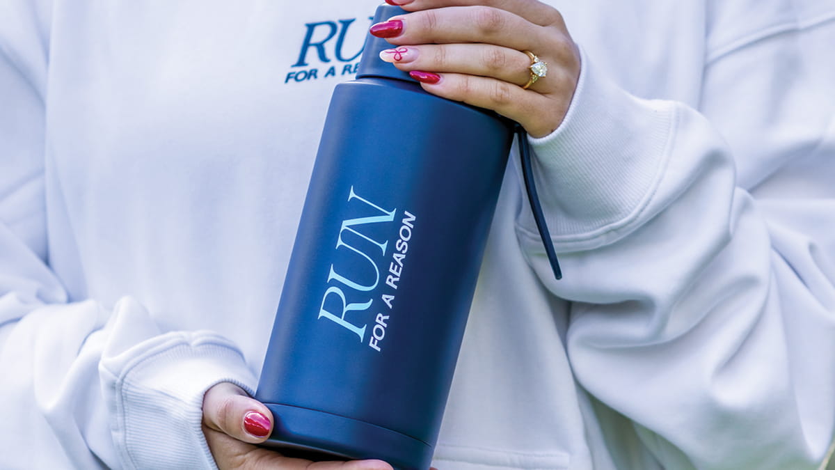 Run for a reason stainless steel bottle