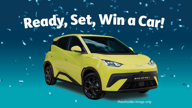 Ready, set, win a car!