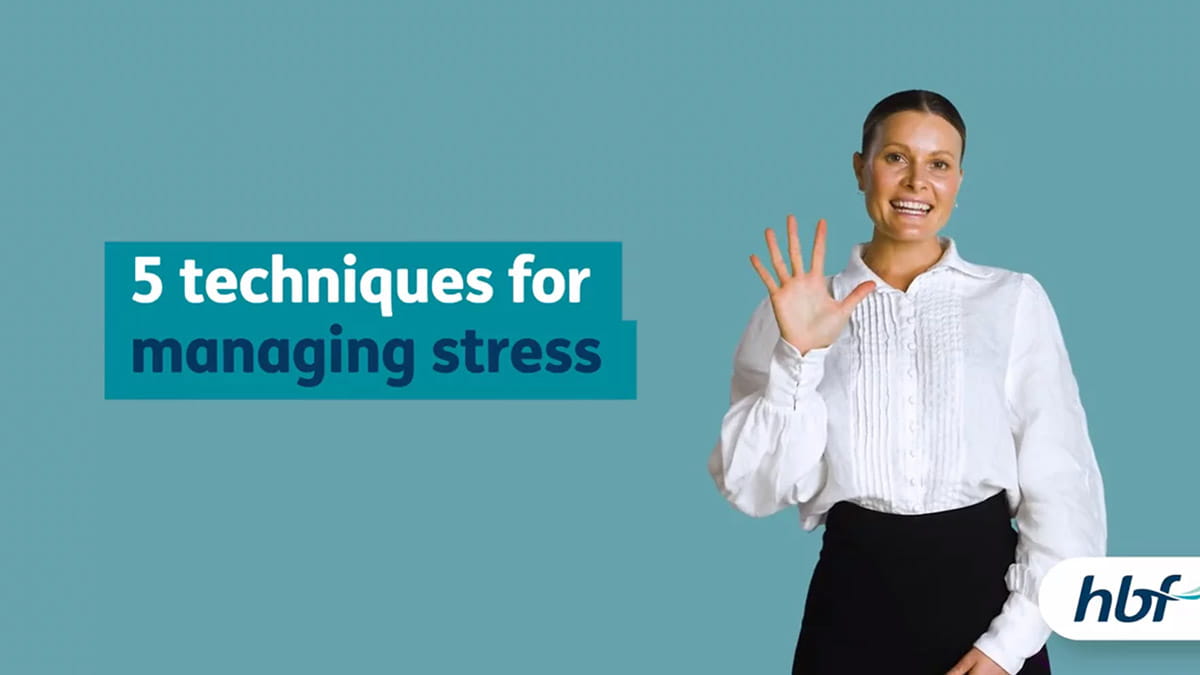 5 techniques for managing stress video