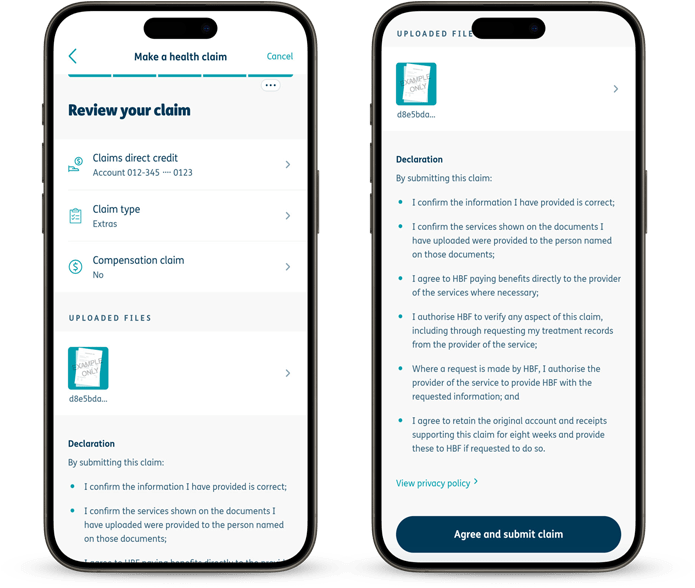 Make a claim app five