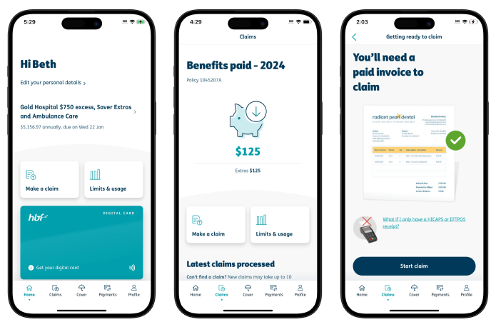 Make a claim app two