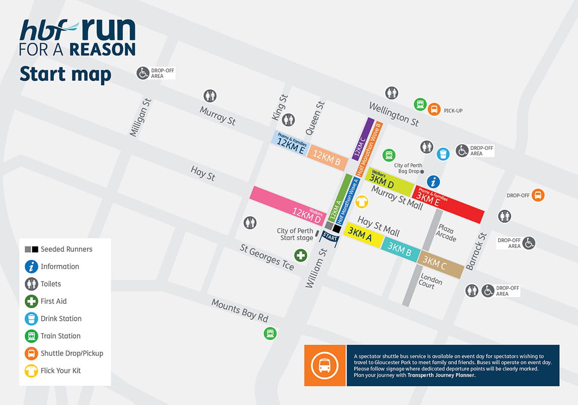 2025 HBF Run for a Reason start line map