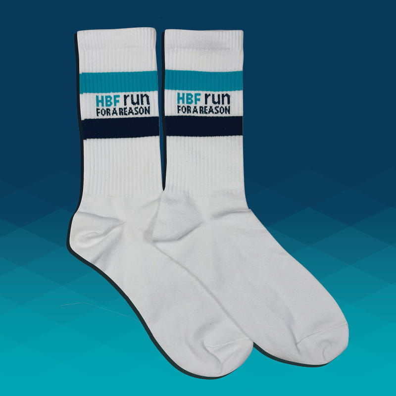 HBF Run for a Reason 2025 sports socks